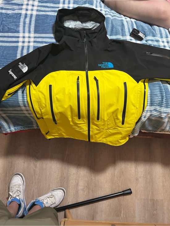 The North Face Other - Supreme x The Northface Black and Yellow Taped Seam Shell Jacket